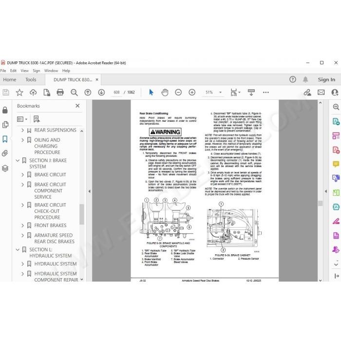 Komatsu Dump Truck 830E-1AC service & repair manual