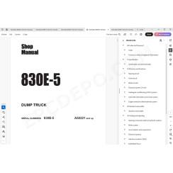Komatsu Dump Truck 830E-5 service & repair manual