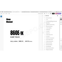 Komatsu Dump Truck 860E-1K service & repair manual
