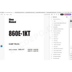 Komatsu Dump Truck 860E-1KT service & repair manual