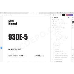 Komatsu Dump Truck 930E-5 service & repair manual