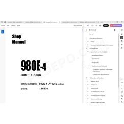 Komatsu Dump Truck 980E-4 service & repair manual