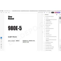 Komatsu Dump Truck 980E-5 service & repair manual
