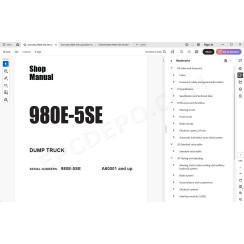 Komatsu Dump Truck 980E-5SE service & repair manual