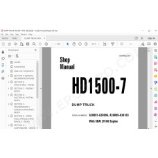 Komatsu Dump Truck HD1500-7 service & repair manual