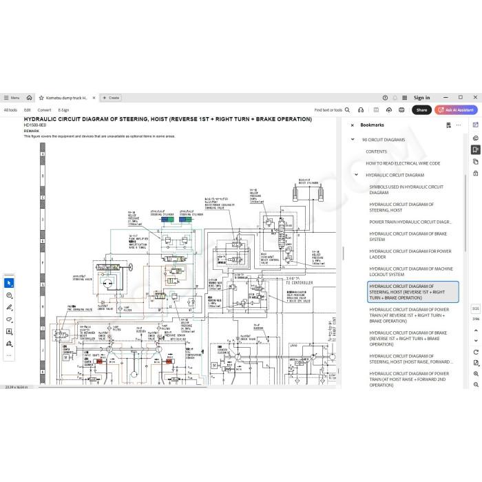 Komatsu Dump Truck HD1500-8E0 service & repair manual