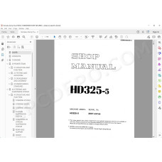 Komatsu Dump Truck HD325-5 service & repair manual