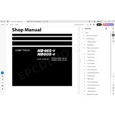 Komatsu Dump Truck HD465-8 HD605-8 service & repair manual