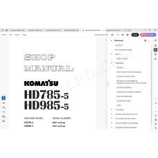 Komatsu Dump Truck HD785-5 HD985-5 service & repair manual
