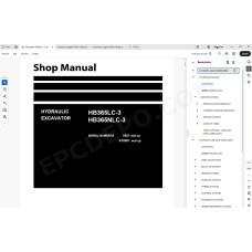 Komatsu Excavator HB365LC-3 HB365NLC-3 Hybrid service & repair manual
