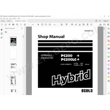 Komatsu Excavator PC200-8 PC200LC-8 Hybrid service & repair manual