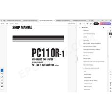 Komatsu Excavator PC110R-1 parts + service manual
