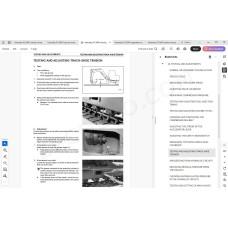 Komatsu Excavator PC110R-1 parts + service manual