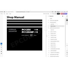 Komatsu Excavator PC1250-11R PC1250SP-11R workshop service manual