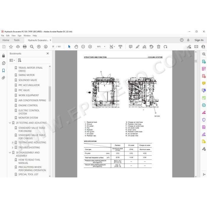 Komatsu Excavator PC130-7 service & repair manual