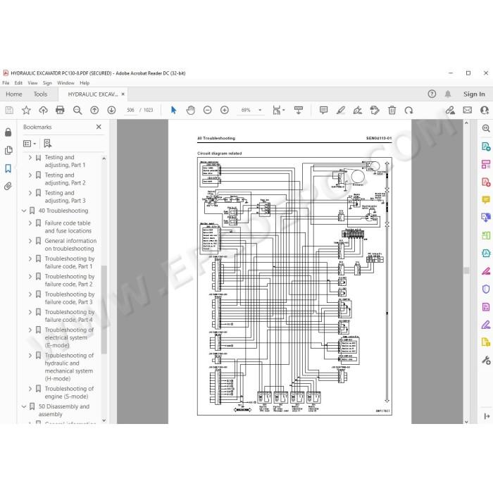 Komatsu Excavator PC130-8 service & repair manual