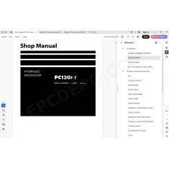 Komatsu Excavator PC130F-7 service & repair manual