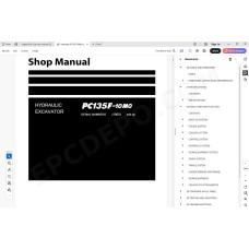 Komatsu Excavator PC135F-10M0 service & repair manual