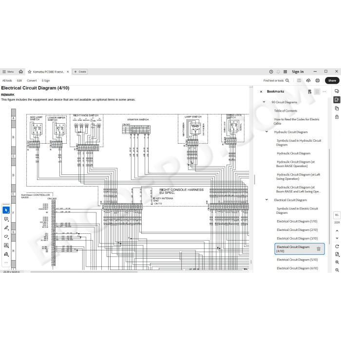 Komatsu Excavator PC138E-11 service & repair manual