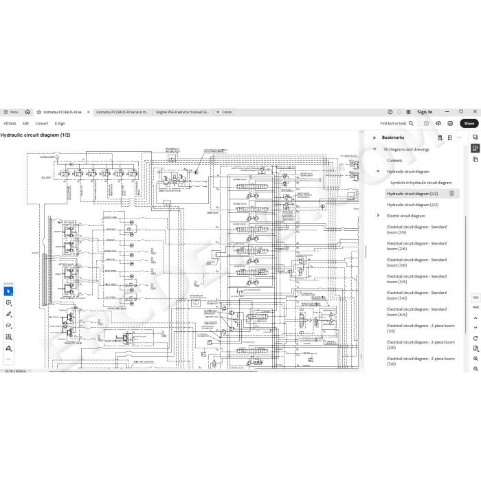 Komatsu Excavator PC138US-10 service & repair manual