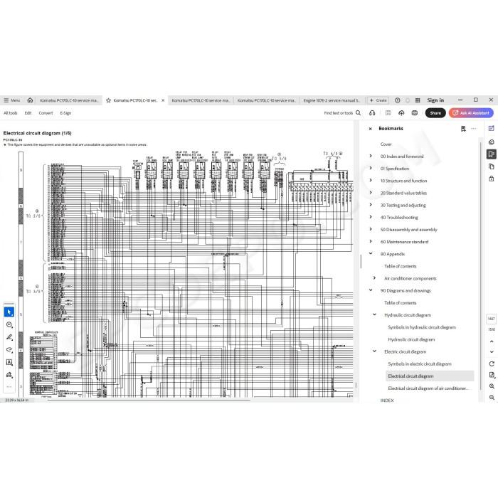 Komatsu Excavator PC170LC-10 service & repair manual