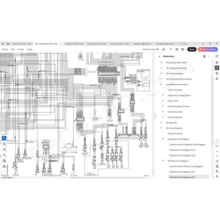 Komatsu Excavator PC170LC-11 service & repair manual