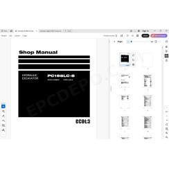 Komatsu Excavator PC195LC-8 service & repair manual