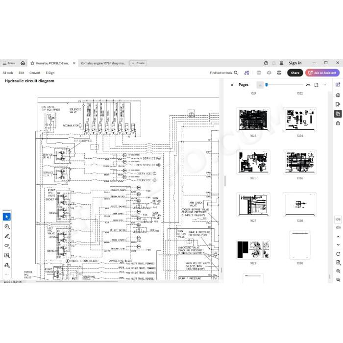 Komatsu Excavator PC195LC-8 service & repair manual
