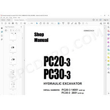Komatsu Mini Excavator PC20-3 PC30-3 service manual