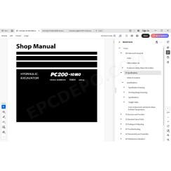 Komatsu Excavator PC200-10M0 service & repair manual