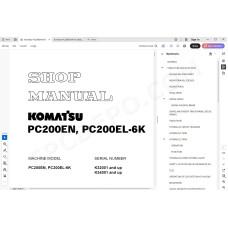 Komatsu Excavator PC200EN-6K PC200EL-6K service & repair manual