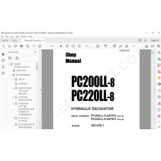 Komatsu Excavator PC200LL-8 PC220LL-8 service & repair manual