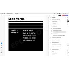 Komatsu Excavator PC210-11E0 PC210LC-11E0 PC210NLC-11E0 PC230NHD-11E0 service manual