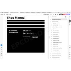 Komatsu Excavator PC210-11 PC210LC-11 service & repair manual