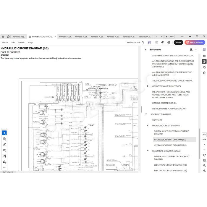 Komatsu Excavator PC210-11 PC210LC-11 service & repair manual