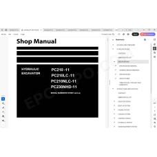 Komatsu Excavator PC210-11 PC210LC-11 PC210NLC-11 PC230NHD-11 service & repair manual