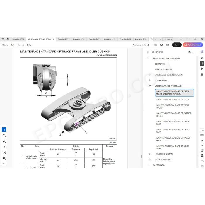 Komatsu Excavator PC210-11 PC210LC-11 PC210NLC-11 PC230NHD-11 service & repair manual