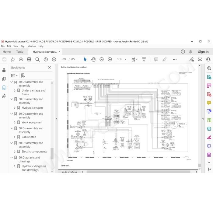 Komatsu Excavator PC210-8 PC210LC-8 PC210NLC-8 PC230NHD-8 PC240LC-8 PC240NLC-8 service manual