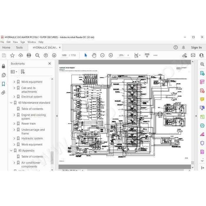 Komatsu Excavator PC210-10 PC210LC-10 service & repair manual
