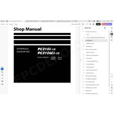 Komatsu Excavator PC210i-10 PC210LCi-10 service & repair manual