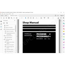 Komatsu Excavator PC228US-8 PC228USLC-8 service & repair manual