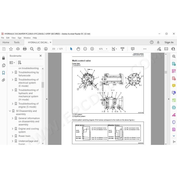 Komatsu Excavator PC228US-8 PC228USLC-8 service & repair manual