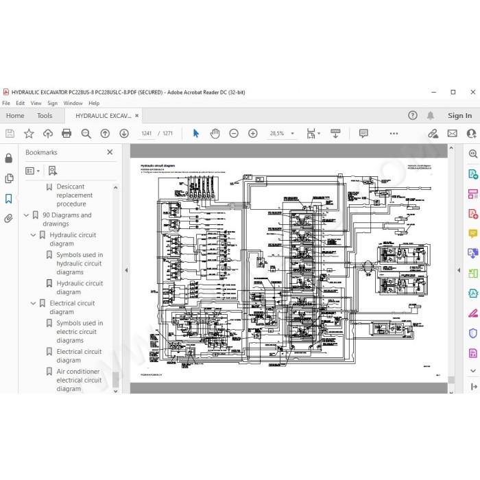 Komatsu Excavator PC228US-8 PC228USLC-8 service & repair manual