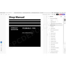 Komatsu Excavator PC228USLC-11E0 workshop service manual