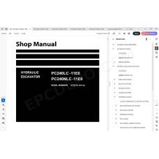 Komatsu Excavator PC240LC-11E0 PC240NLC-11E0 workshop service manual