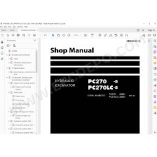 Komatsu Excavator PC270-8 PC270LC-8 service & repair manual