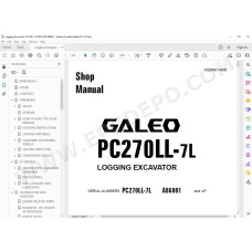 Komatsu Logging Excavator PC270LL-7L Galeo service & repair manual