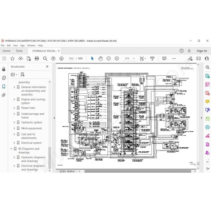 Komatsu Excavator PC300-8 PC300LC-8 PC350-8 PC350LC-8 service & repair manual