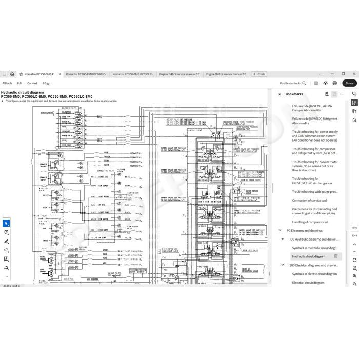 Komatsu Excavator PC300-8M0 PC300LC-8M0 PC350-8M0 PC350LC-8M0 service & repair manual