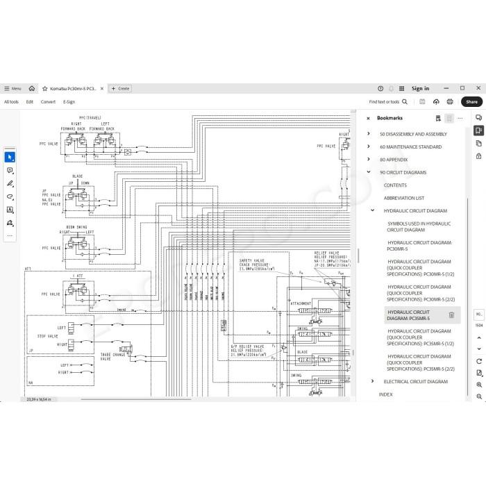 Komatsu Excavator PC30MR-5 PC35MR-5 service & repair manual
